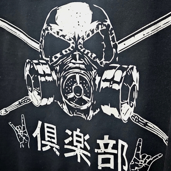 The Club NJPW Black White Graphic Tee Shirt Size Small Bullet Club - Picture 2 of 4